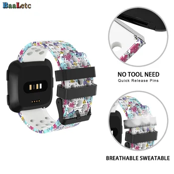 

Baaletc For Fitbit Versa/versa2 WristBand Strap Sporting Material Smartwatch comfortable Replacement Bracelet For Fitbit Versa