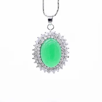 

JY-H design new For Women Fashion Color Green Stone Buddha Religious Necklace Pendant Jewelry shipping free