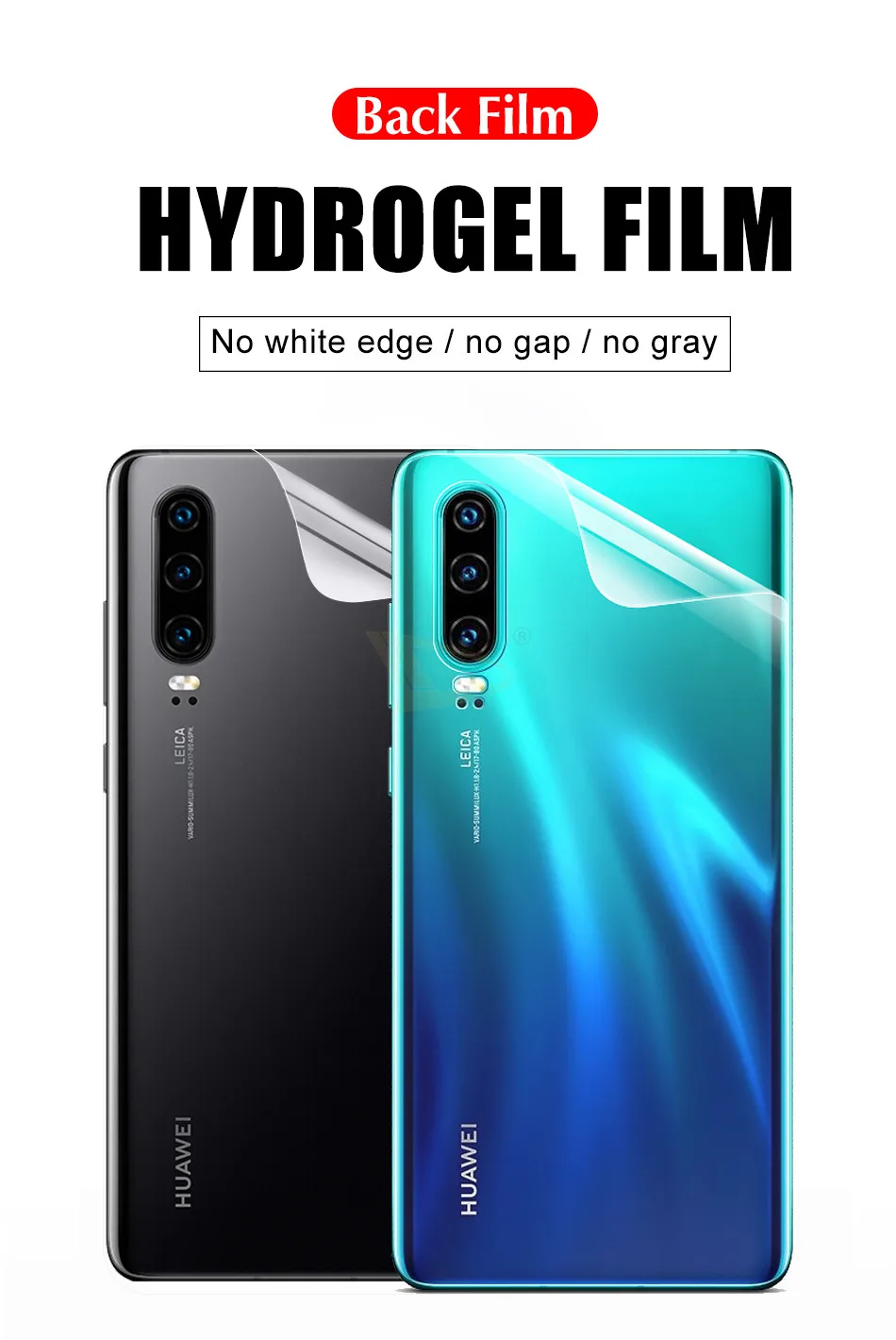 3-1 шт 100D задняя крышка Гидрогелевая пленка для huawei mate 30 20 Pro P20 lite мягкая защитная пленка P30 задняя защитная пленка не стекло