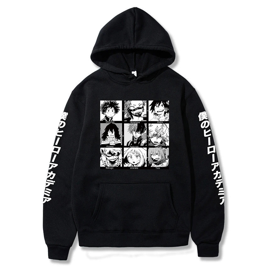 Anime Boku No Hero Academia Hoodies Men Casual Homme Fleece Manga Pullover Hoodie Anime Boku No Hero Academia Hoodies Men Casual Homme Fleece Manga Pullover Hoodie