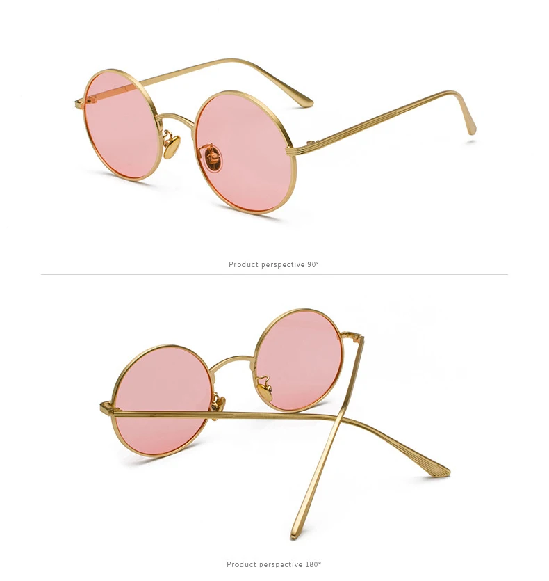 Rosscacx модные красочные круглые солнцезащитные очки для женщин и мужчин Роскошные Металлические солнцезащитные очки летние уличные UV400 очки женские