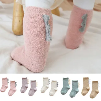

Baby Kids Corals Fleece Socks Winter Warm Anti Slip Socks for Children Newborn Snow Clothes A66