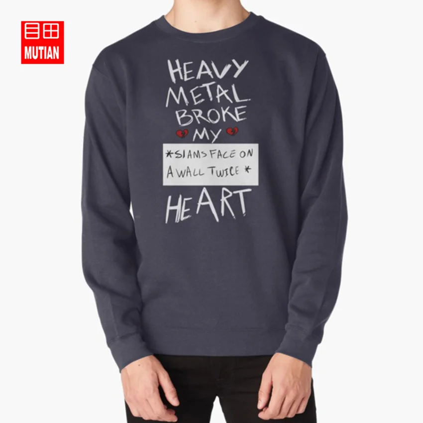 Толстовки с капюшоном для мальчиков с надписью "Fall Out Boy", "Heavy Metal Broke My Heart", "fall out boy"