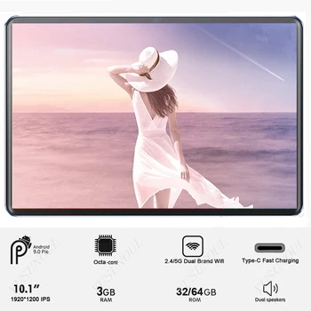 شراءجديد بيع 3 + 32/64GB سريع للألعاب/أشرطة الفيديو لطيفة 10 بوصة اللوحي المزدوج 4G LTE 5G واي فاي 8 النوى لتحديد المواقع من الجيل الأول إلى الوراء تابلت أن...