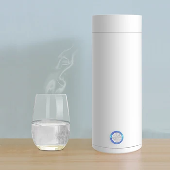 

Portable Travel Electric Water Kettle Mini Thermos Smart Teapot Heating Cup Milk Boiling Boiler Stainless Steel Metal Bottle