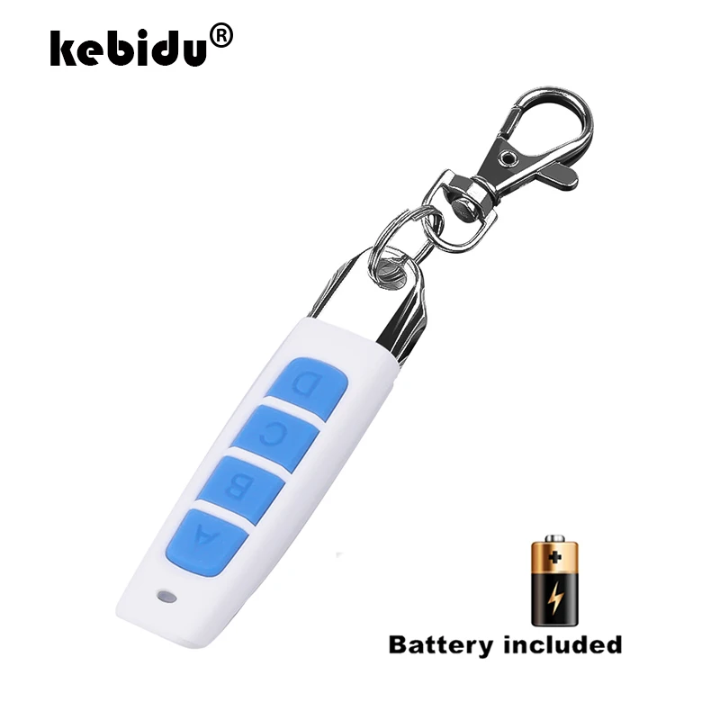 

kebidu 5 Colors ABCD Wireless RF Remote Control 433 MHz For Electric Gate Garage Door Remote Control Key Fob Controller