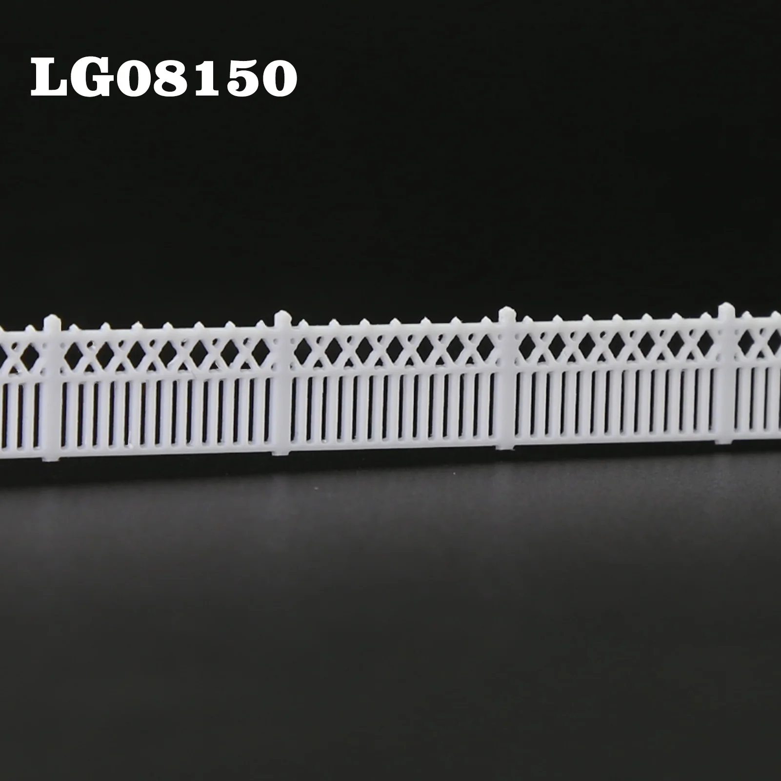 1-Meter White Building Fence Wall for N Scale Model Railway Dioramas