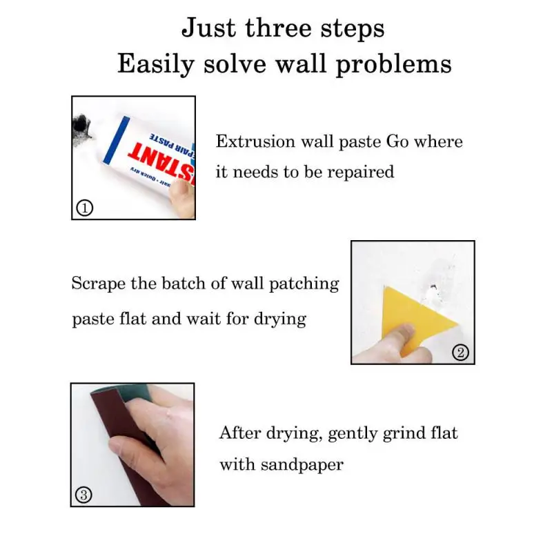 

Wall Repair Ointment Beautiful Sealant Wall Mending Agent Ointment Grout Peeling Graffiti Gap Repair Cream Construction Tool