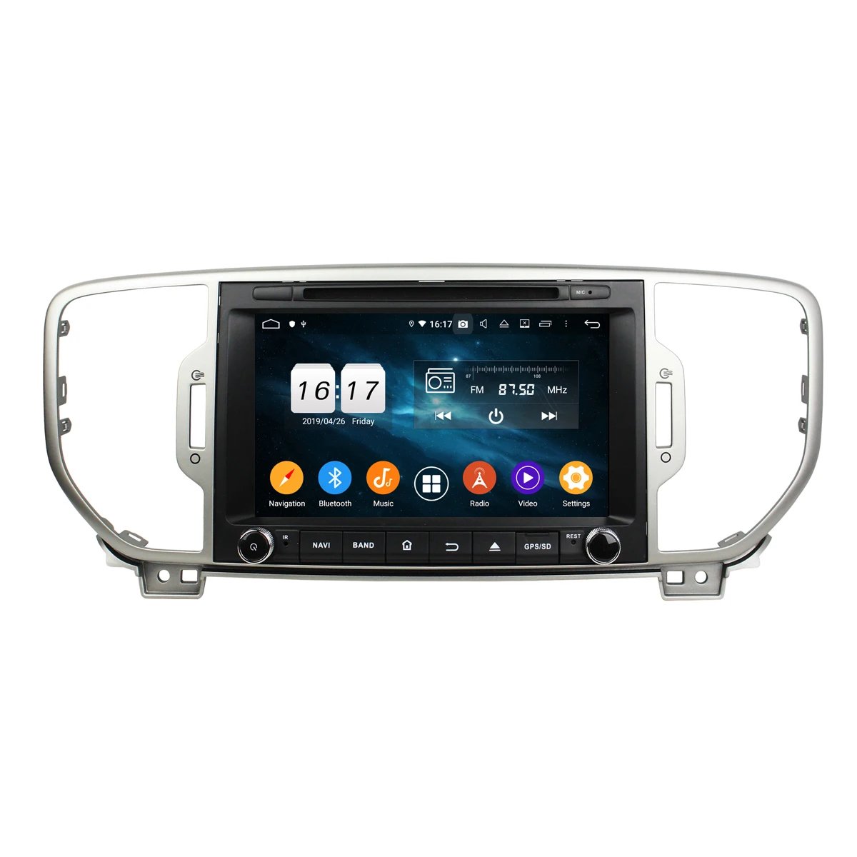 Android 9,0 автомобильный dvd-плеер для KIA Sportage gps навигация автомобильный мультимедийный плеер 4+ 32G