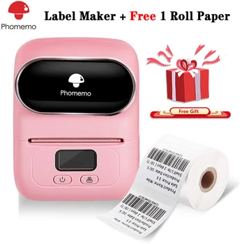 

Phomemo M110 Label Maker Machine for Photo Portable Bluetooth Thermal Label iphone Printer for Food Barcode Tagging Clothing