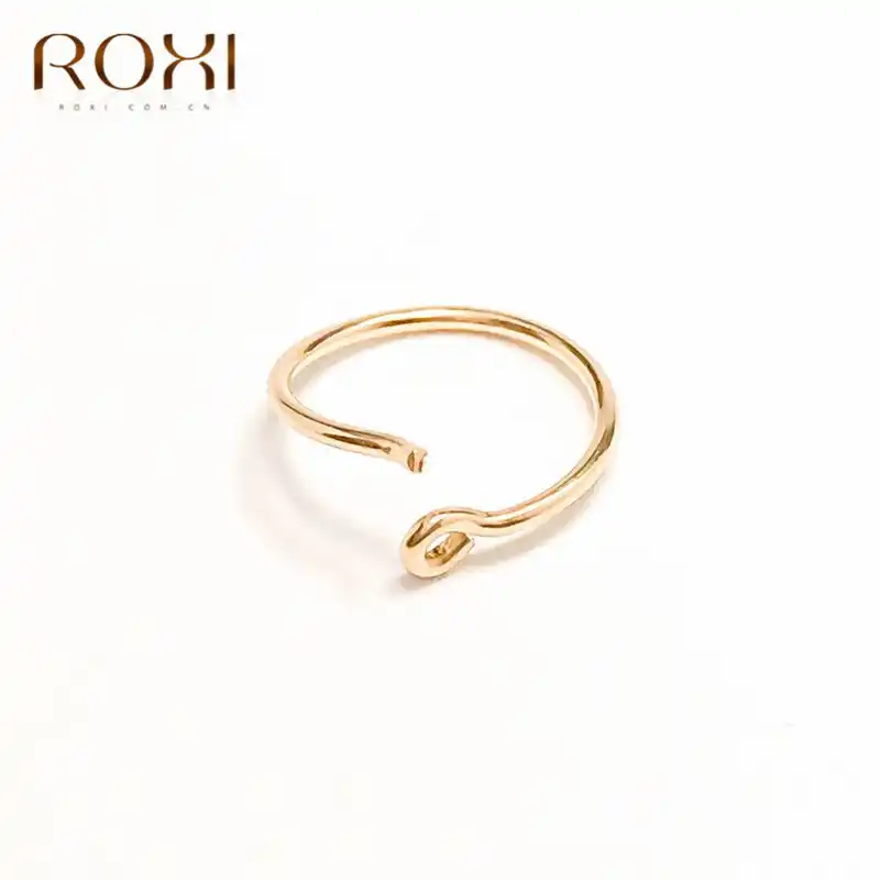 ROXI Модные ювелирные изделия простые серьги из стерлингового серебра 925 пробы для женщин мини маленькие серьги-кольца ушные кости Пряжка круглая серьга круга