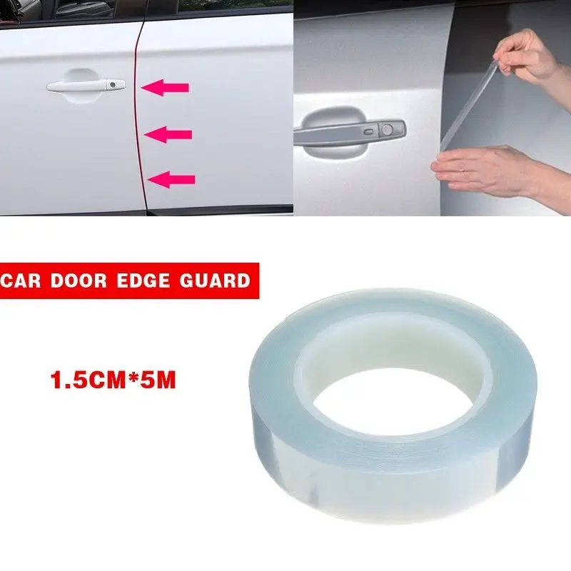 1PC Clear Car Door Bumper Hood Edge Guard Paint Protection Film Scratch Sticker