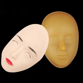 

Makeup Tattoo Practice Silicone Face Model Training Cosmetology Mannequin Tools