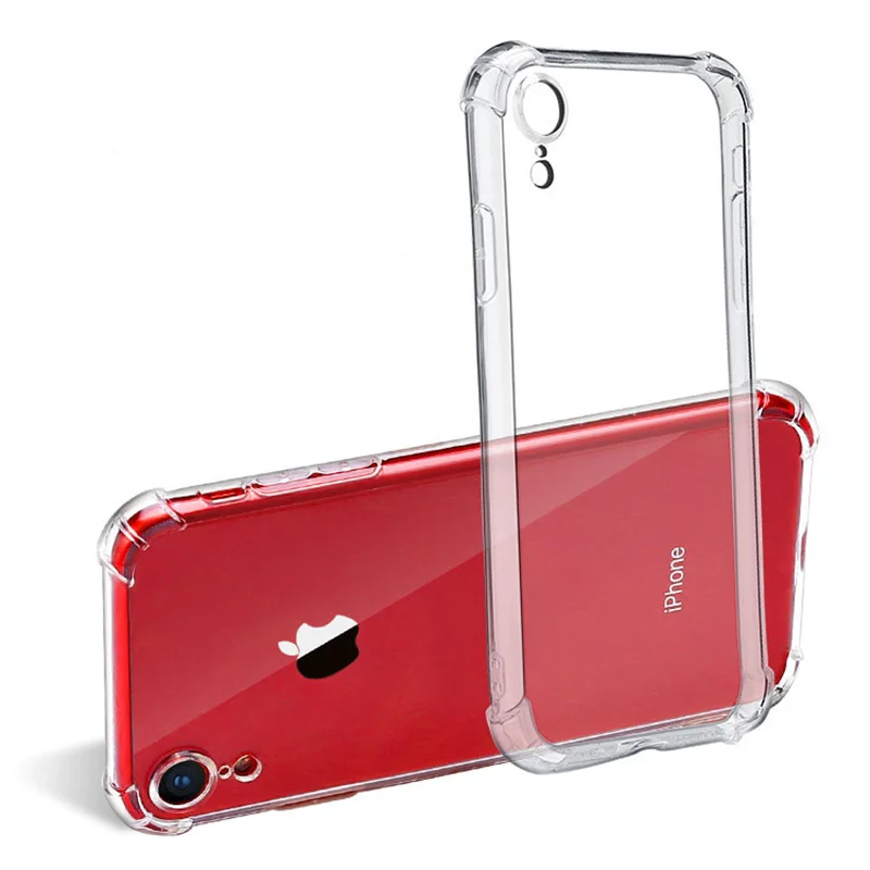 

Luxury Clear Silicone Soft TPU Phone Case For iPhone 7 8 6 6s Plus X Xr Xs 11 Pro Max Transparent Phone Case Back Cover