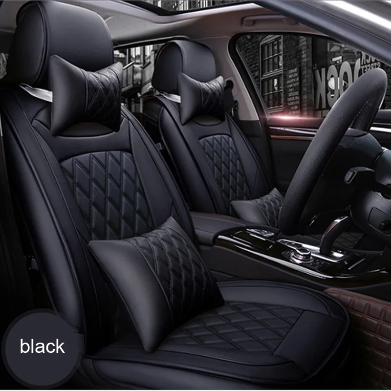(Спереди и сзади) роскошные кожаные чехлы для сидений автомобиля Honda CRV XRV Odyssey City