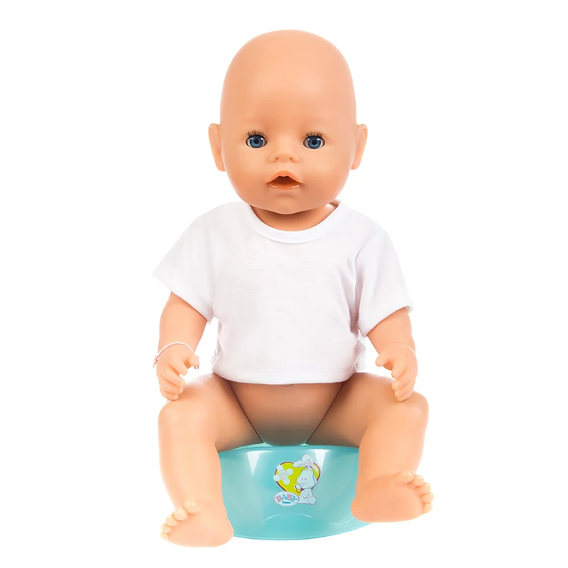 4 цвета футболка кукольная одежда подходит для 43 см/17 дюймов Детская кукла Reborn Одежда для младенцев и 17 дюймов аксессуары для кукол