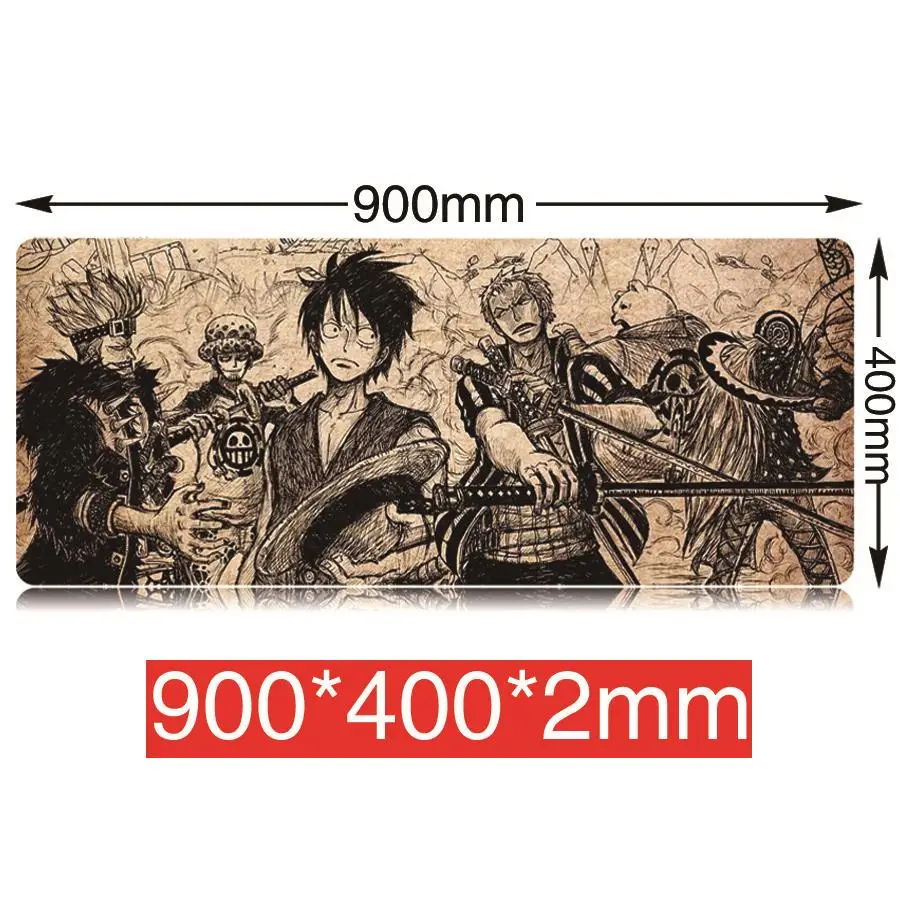 Congsipad 90*40cm one piece mouse pad gaming large cartoon Anime rubber mouse pad Keyboard Mat Tabl
