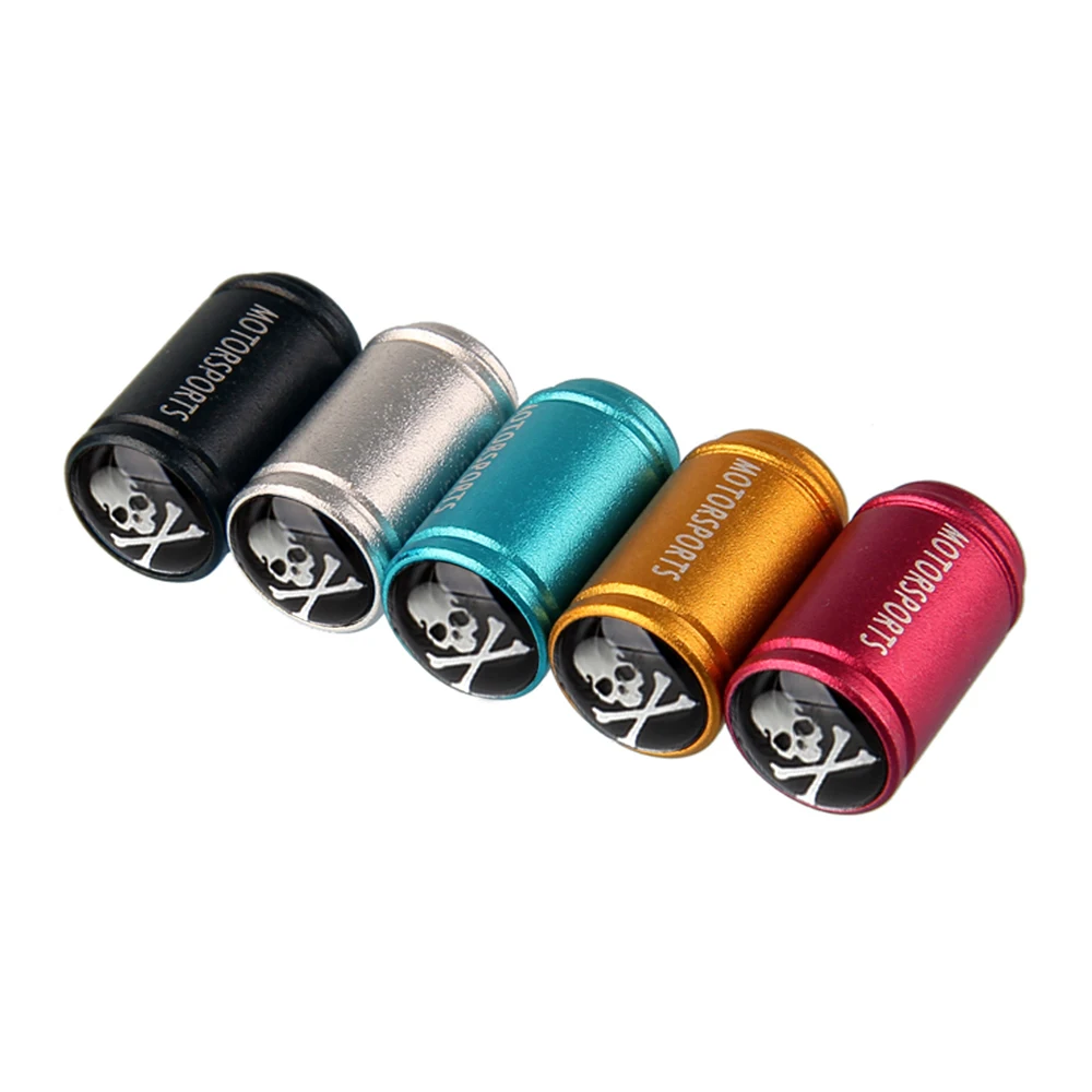 

Car Accessories Matt Auto Wheel Tire Valve Stems Caps Skull Logo for Suzuki Vespa Yamaha BMW E60 E90 Audi A3 A4 A5 A6 Ford Focus