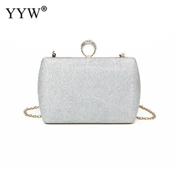 

Evening Clutch Bags Concise Evening Bag Diamond Studded Party Wedding Clutches Ladies Elegant Pouch Purse Rectangle Shoulder Bag