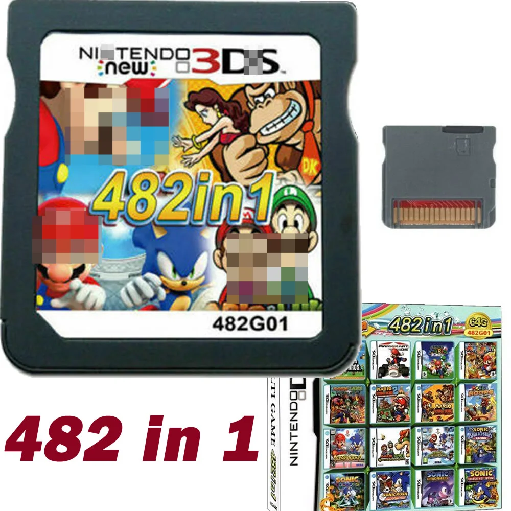482 In 1 Zusammenstellung Video Spiel Patrone Karte Für Nintendos DS 3DS  2DS Super Combo Multi Warenkorb|Spiel-Sammelkarten| - AliExpress