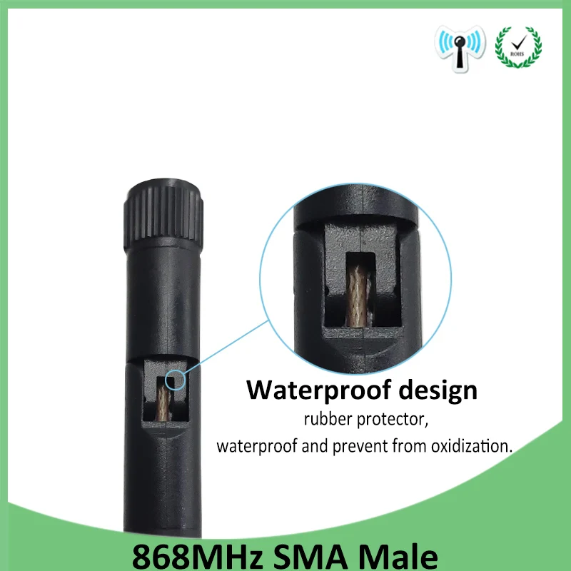 EOTH 20pcs 868mhz antenna 3dbi sma male 915mhz lora antene iot module lorawan antene ipex 1 SMA female pigtail Extension Cable