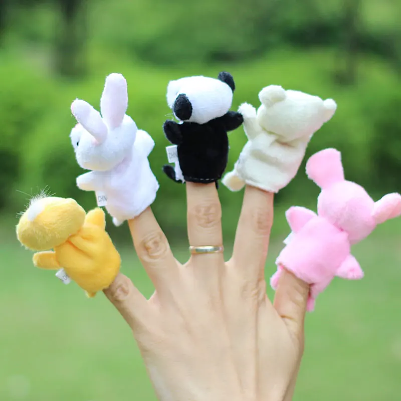 10 шт./партия детские плюшевые игрушки/Finger Марионетки/рассказать историю реквизит