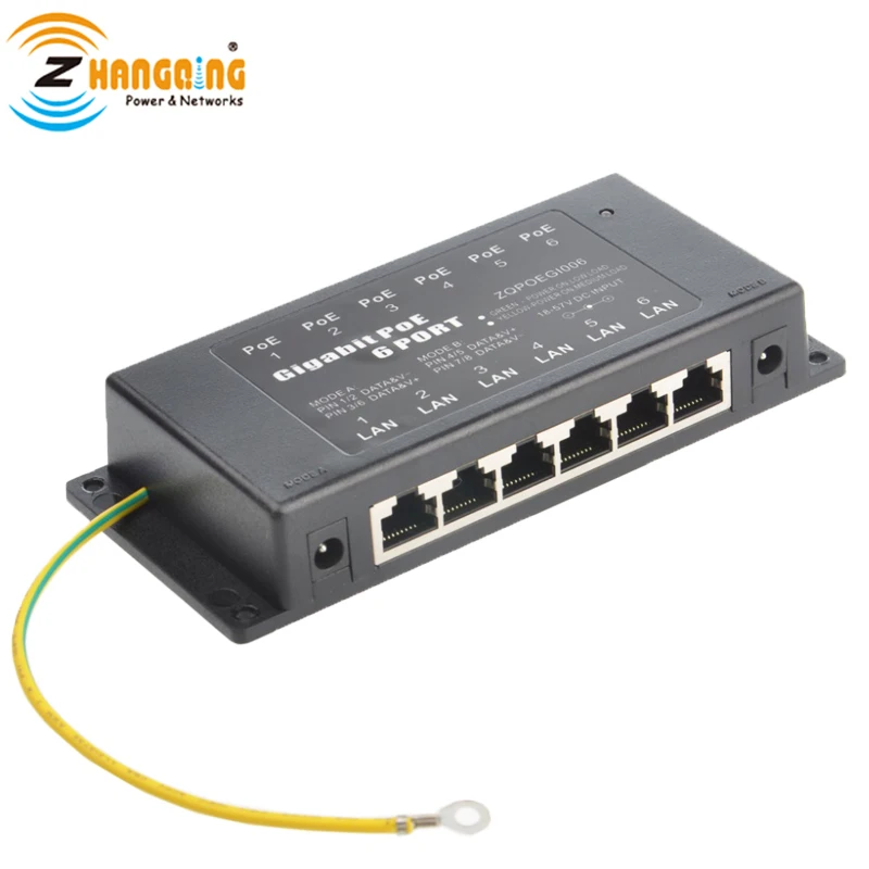 GPOE-6AB Gigabit Port PoE Injector Power Over Ethernet