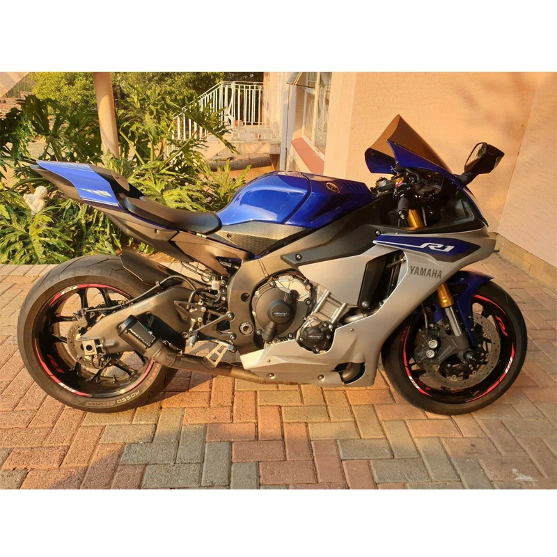 Коротышка 61 мм комплект для выхлопной системы для Yamaha R1 YZF-R1 Мотоцикл Средний глушитель трубы со съемным дБ убийца скольжения на