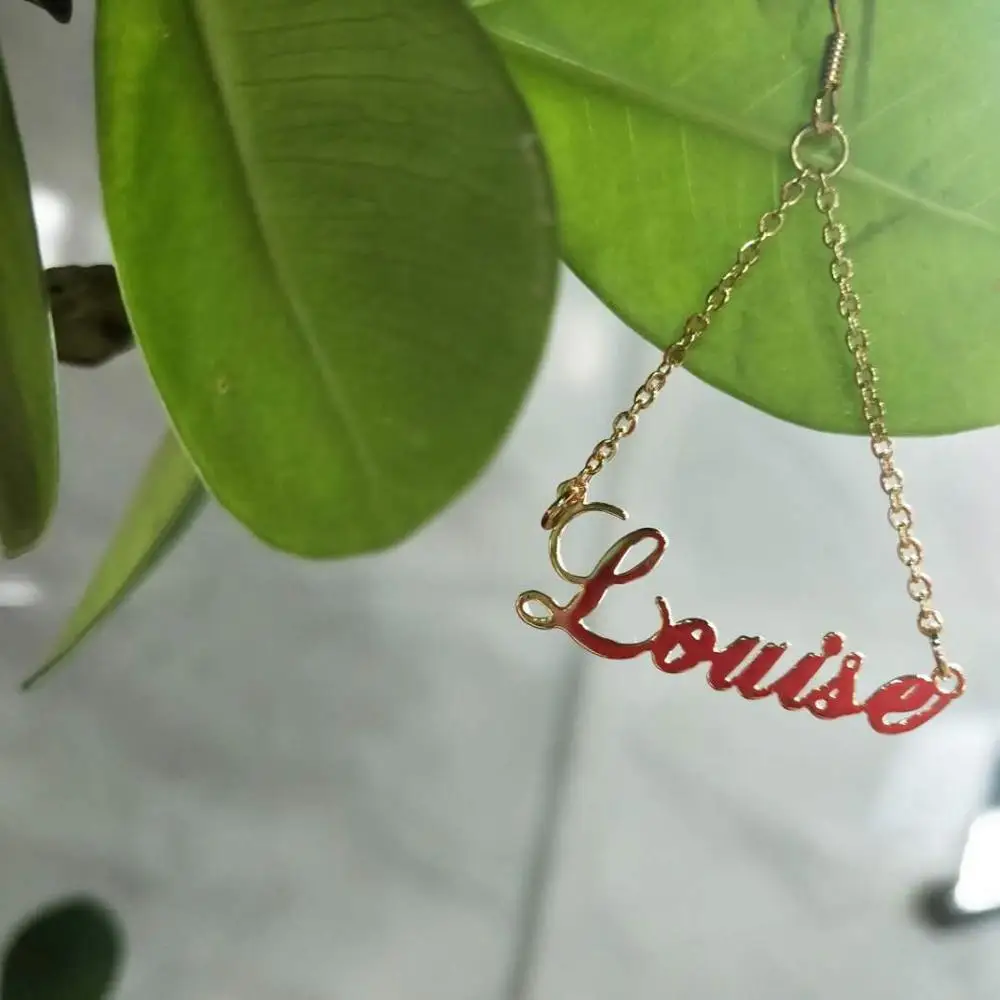 Custom Name Drop Earrings 