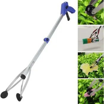 

Foldable Clamp Trash Stick Grabber Toilet Portable Reaching Long Arm Pick Up Tool Home Practical Random Color Durable