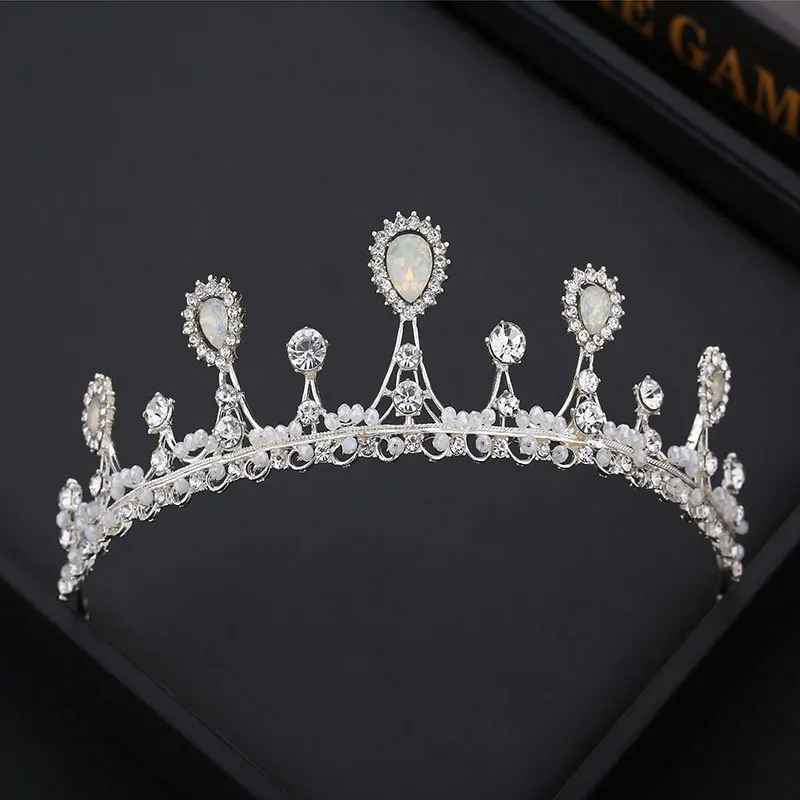 

Bride Luxury Marriage Crown Headdress Korean Style New Style Man-made Diamond Crystal Hair Bands Hair Accessories Beauty Contest
