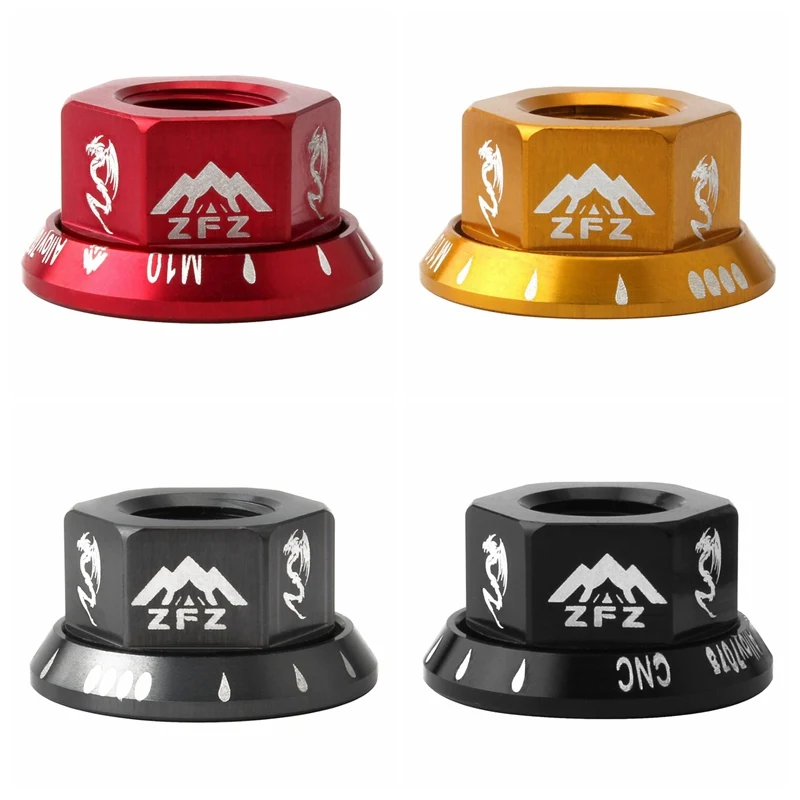 Bicycle Hub Nut Flower Drum Nut M10 Flange Front wheel rear wheel Screw cap Aluminum Alloy Nut For Child Balance Bike MTB Road Bicycle Hub Nut Flower Drum Nut M10 Flange Front wheel rear wheel Screw cap Aluminum Alloy Nut For Child Balance Bike MTB Road