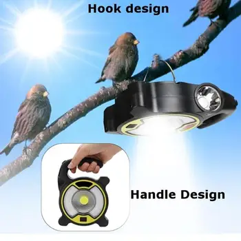 

Camping Lights Portable Lantern Work Light COB LED Hiking Torch Warning Lamp Travel Outdoor Tent Lamp Super Bright Flashlight