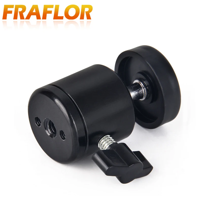Universal Mini Ball Head Tripod Head of 360 Swivel DSLR DV Camera Mini Tripod Ballhead 1/4" And 1/4"-3/8" Screw Mount Stand
