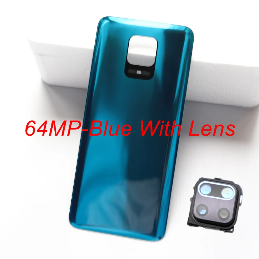 phone frame photo Back Glass Cover for Xiaomi Redmi Note 9 Pro 9S Battery Cover Rear Housing Door Glass Panel Case for Redmi Note 9S Battery Cover transparent phone frame Housings & Frames