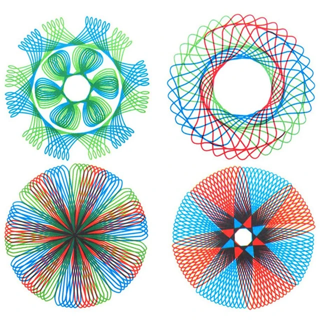22pcs Spirograph Drawing Toys Set Interlocking Gears Wheels Painting Drawing Accessories Creative Educational Toy Spirographs 4
