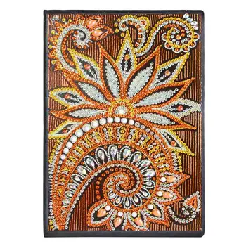 

Mandala Pattern DIY Notebook Diary Book Special Shaped Diamond Painting 50 Pages A5 Drawing Book Writing Cross Stitch Crafts