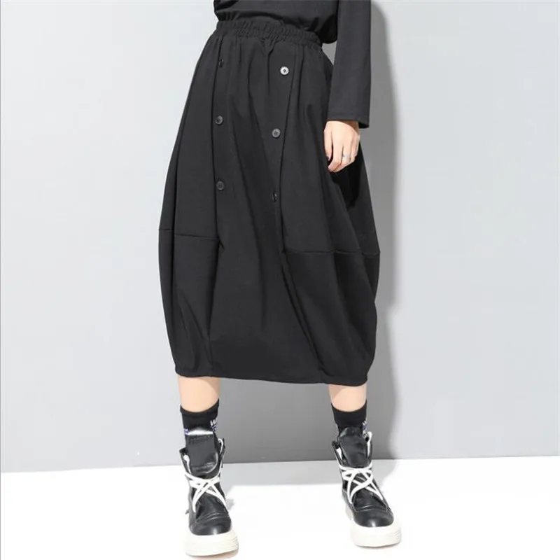 Юбка миди, Женская эластичная юбка с высокой талией и боковыми карманами, осень, элегантная женская Нижняя юбка для женщин