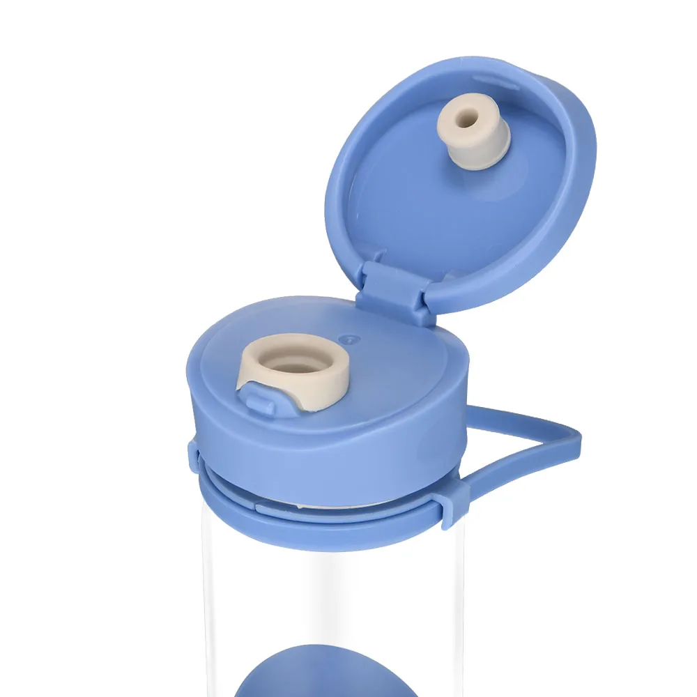 Bonison Secret Smiley Face Cup счастливые мотивационные Питьевые Бутылки из боросиликатного стекла с силиконовой крышкой и ручкой T