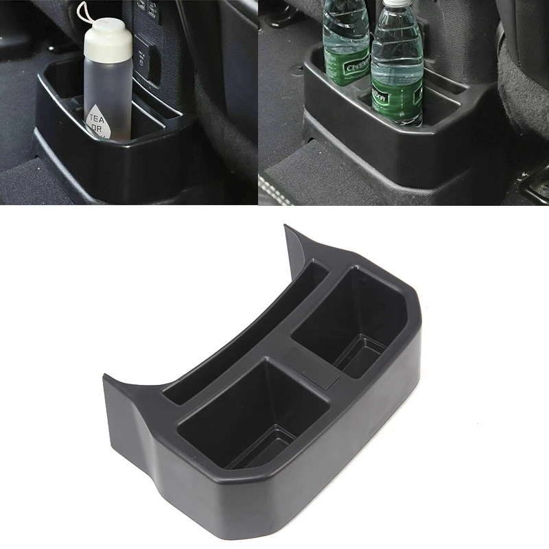 Rear Drain Water Cup Holders for Jeep Wrangler JL 2018 2019 Gladiator JT 2020 Phone Car Interior Accessories | Автомобили и