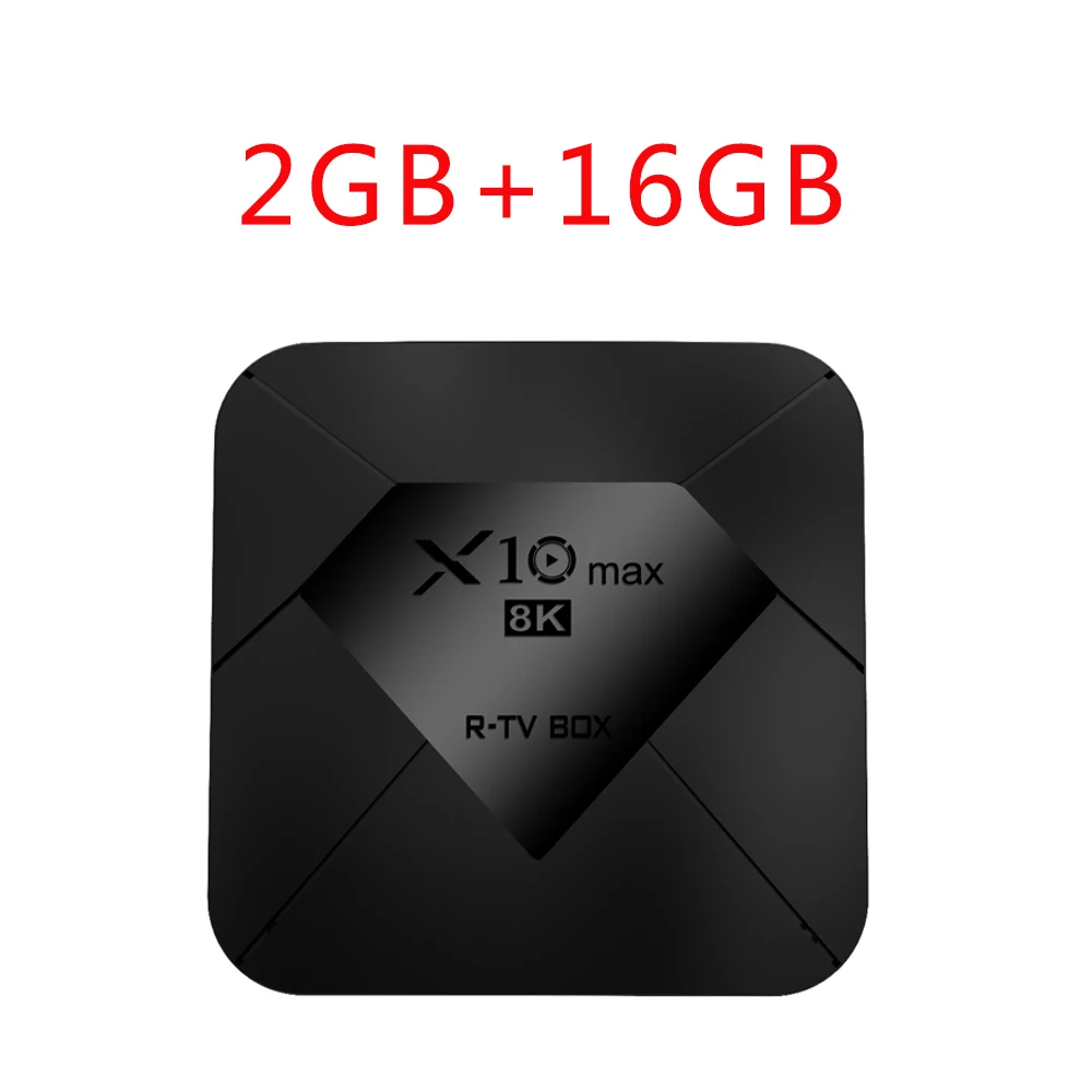 XGODY X10 Max Android ТВ Медиаплеер коробка 4 Гб 64 Гб четырехъядерный WiFi ТВ приемник стример Bluetooth телеприставка - Цвет: 2GB 16GB