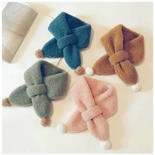 Новинка года; детский однотонный шарф; модный шарф в Корейском стиле с кольцом для мальчиков и девочек; 41