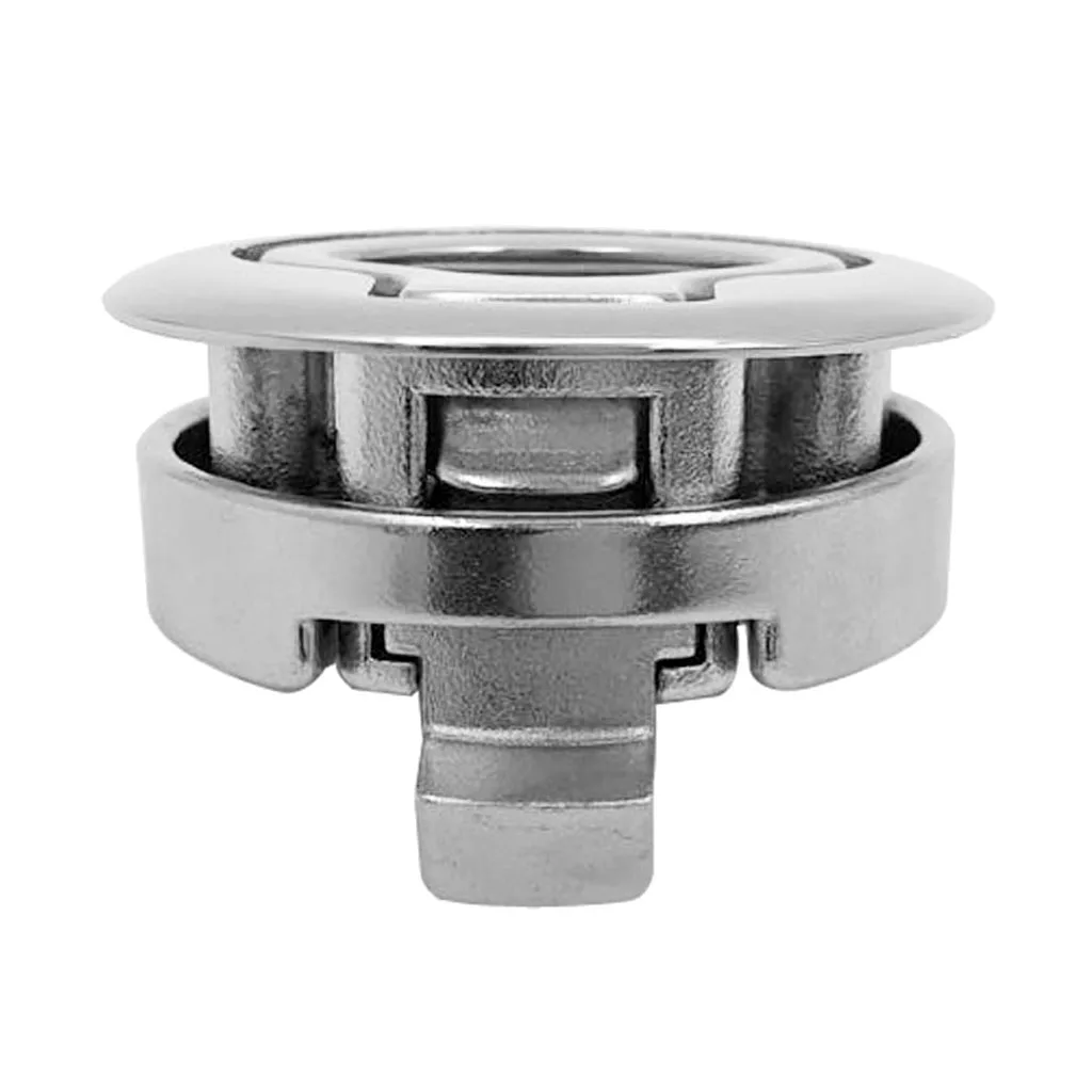 316 Stainless Steel Marine Yacht Boat Locking Latch Pull Hatch Latch Deck Lock 2''/50mm Cutout