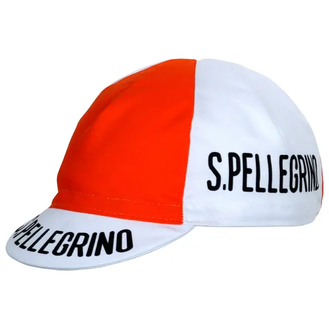 Retro Orange Cycling Cap Red Bike Hat 