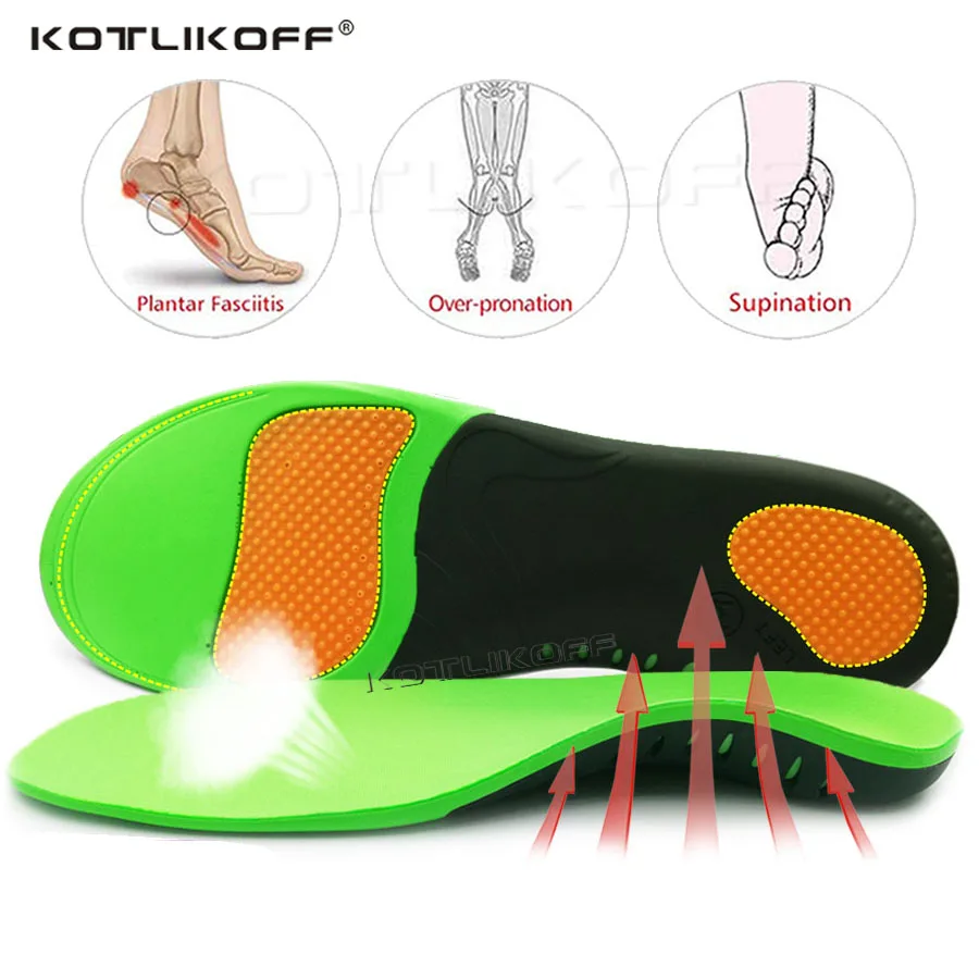 Plantillas para suelas ortopédicas para zapatos para hombre y mujer, soporte para el arco de los pies, Valgus invertido, corrección de salud, inserto para zapatos