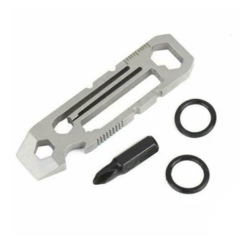 

Mini Ratchet Multi-Tool Key Chain 6 in 1 KeyChain Keyring Bottle Opener Ruler --M25