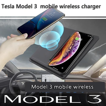 

Fast Wireless Charger for Tesla Model 3 Center Console Dual Phones Charging Pad Dual fast charging Wireless charger