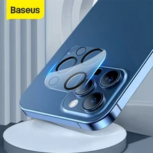Baseus-Película protectora de cristal templado para cámara de móvil, película protectora de Metal para lente trasera, para iPhone 12 Pro Max 12 Mini12, 2 uds.
