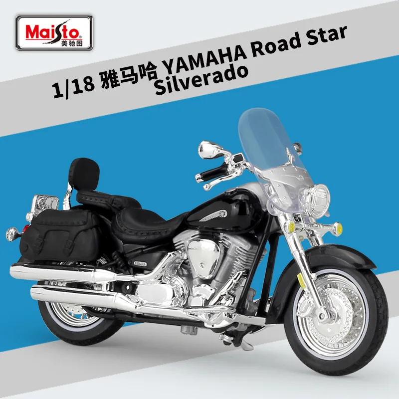 CYPP 1:18 para Yam-AH-A Road Star Silverado Estado Estado Vehicles Collectible Hobbies Motocicleta Modelo Juguetes 