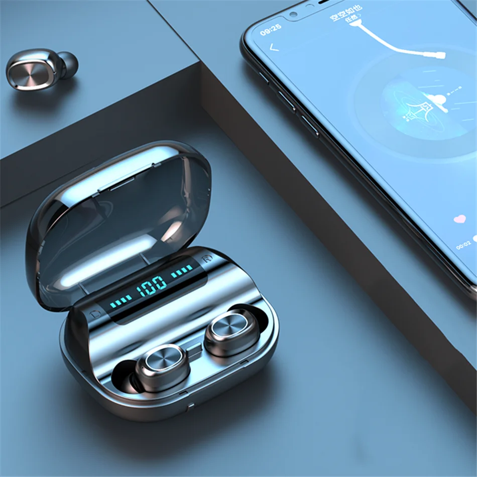 Ottwn беспроводные Bluetooth наушники с микрофоном игровая гарнитура V11 TWS спортивные стерео наушники для iPhone 7 11 samsung